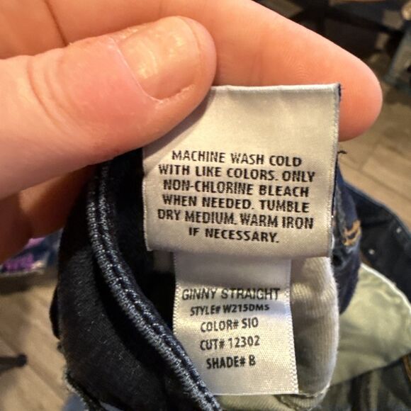 Hudson Ginny Straight Dark Wash Jeans 27 Flap Pocket - Picture 5 of 7